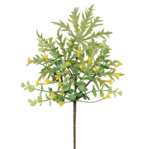 PIK FOLIAGE/FLORAL YELLOW 7IN X 13IN
