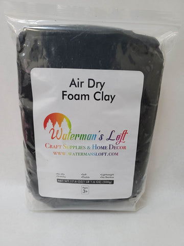 WATERMAN'S LOFT AIR DRY FOAM CLAY BLACK