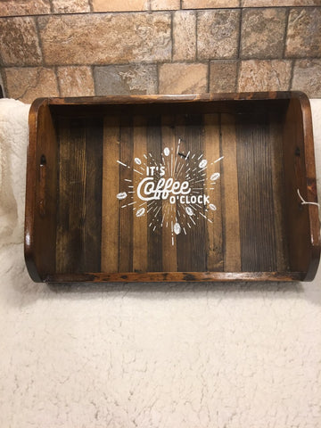 HAND CRAFTED TRAYS WITH CHAULK PAINT
