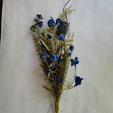 24" ROYAL BLUE FLOWER FILLER BUSH