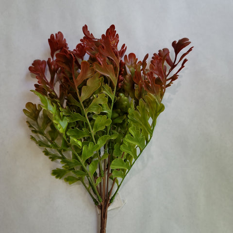 7 STEM DUSTY MILLER GREENERY RED TIPPED