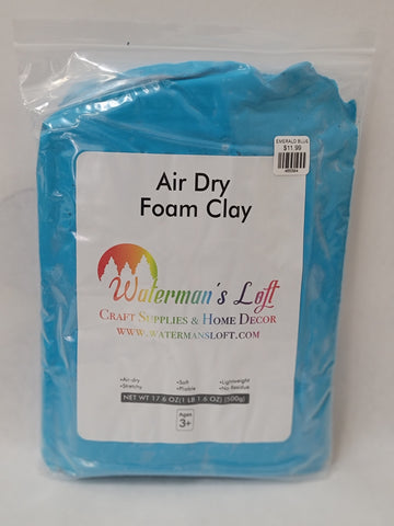 Air Dry Foam Clay 500g Bag Dark Grey