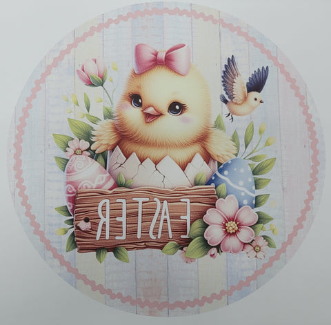 10" EASTER CHICK SIGN