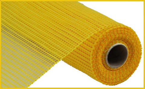 10"X10YD HORIZONTAL WIDE STRIPE MESH YELLOW