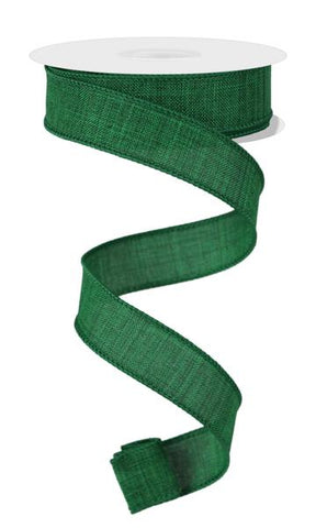 2.5x10yd Royal Burlap Ribbon Emerald Green