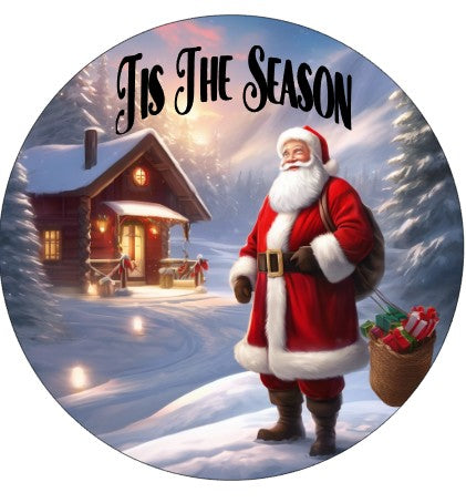 TIS THE SEASON 10" METAL SIGN