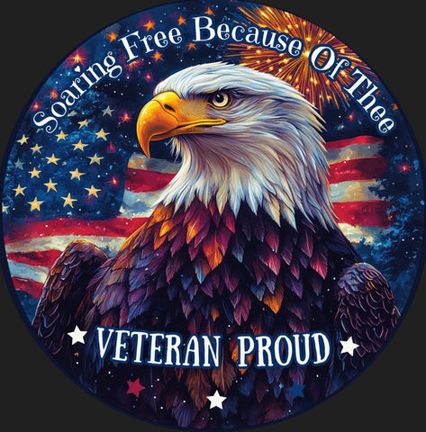 BALD EAGLE 10" METAL SIGN