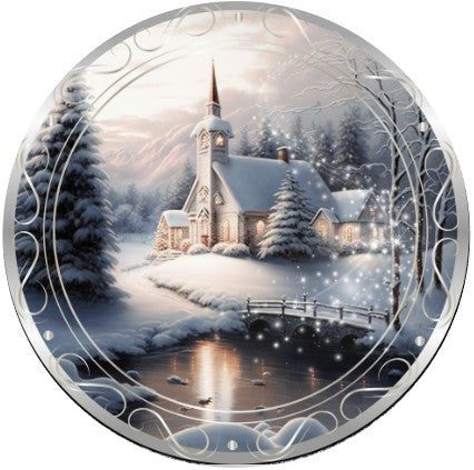 SILENT NIGHT 10" METAL SIGN