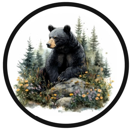 BLACK BEAR 10" METAL SIGN