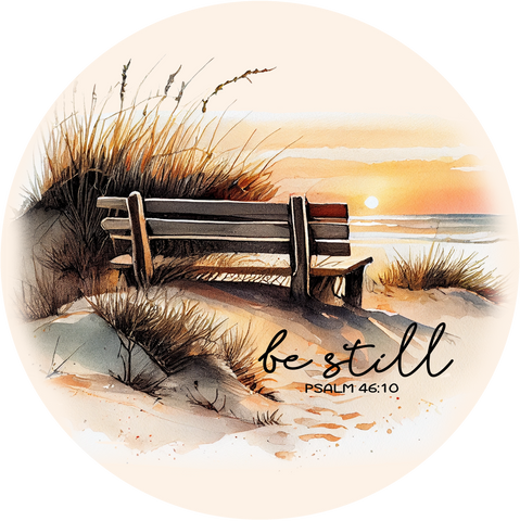 BE STILL 10" METAL SIGN