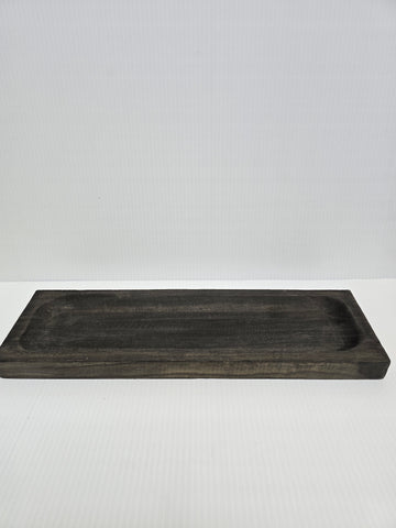 WOOD RECTANGLE TRAY 17.5 X 5.25 X 1.25IN NATURAL WOOD WOOD DOUGH BOWL; TRENCHER