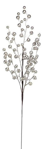 31"L SPECIAL END BERRY/ROUND BERRY SPRAY PEARL CHAMPAGNE