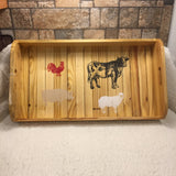 HAND CRAFTED TRAYS WITH CHAULK PAINT