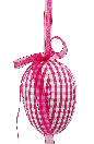Pink Orn Checker Egg W4Xh5