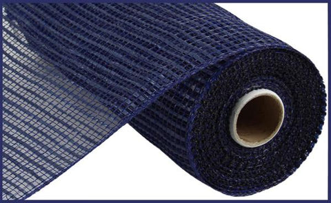 10"X10YD HORIZONTAL WIDE STRIPE MESH NAVY BLUE