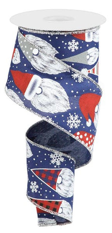 2.5"X10YD GNOME HEAD/SNOWFLAKE NAVY/RED/WHITE/SILVER (BE)