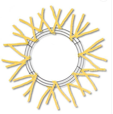 15" WIRE  WORK FORM YELLOW