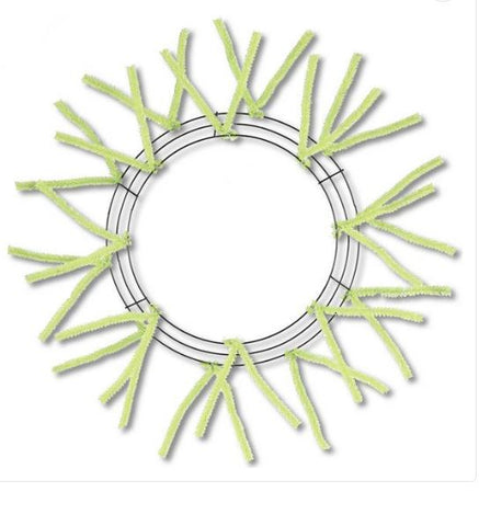 15" WIRE  WORK FORM LIME